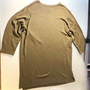 Jessica Simpson Army Green Crewneck Sweater XXL 85% Polyester 15% Nylon